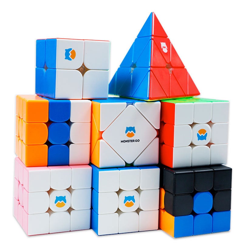 Gan Monster Go Cute Three-Level Rubik'S Cube Kidsren'S Enlightenment Teaching Mg3 Magnetic Three-Level Rubik'S Cube Toy - Image 2